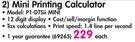 Canon Mini Printing Calculator P1-DTSii Mini