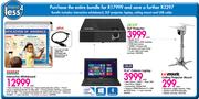 Interactive Whiteboard, DLP Projector, Asus 15.6" Celeron Laptop & Unimounts Ceiling Projector Mount