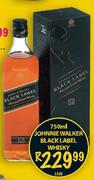 Johnnie Walker Black Label Whisky-750ml Each 