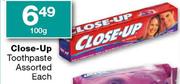 Close-Up Toothpaste Assorted 100g-Each