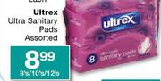 Ultrex Ultra Sanitary Pads Assorted-8's/10's/12's