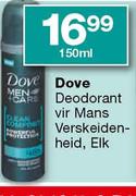  Dove Deodrant Vir Mans Verskeidenheid,Elk-150ml