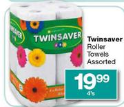 Twinsaver Roller Towels Assorted-4's