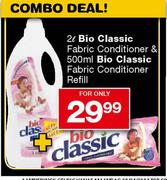 2L Bio Classic Fabric Conditioner & 500ml Bio Classic Fabric Conditioner Refill