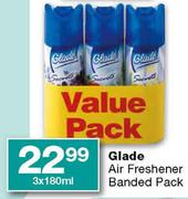 Glade Air Freshener Banded Pack-3x180ml