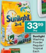 Sunlight Washing Powder Regular/Tropical 2Kg-Each