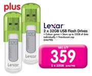 Lexar 2 x 32GB USB Flash Drives 