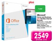 Microsoft 1 User Home And Business Plus McAfee Internet Security Software 2013