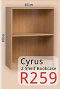 Cyrus 2 Shelf Bookcase