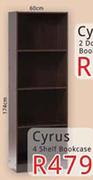 Cyrus 4 Shelf Bookcase