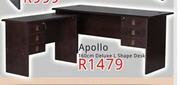 Apollo 160cm Deluxe L Shape Desk