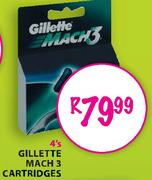 Gillette Mach3 Cartridges-4's
