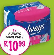 Always Maxi Pads-9's