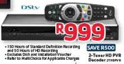 DSTV 2 Tuner HD PVR Decorder