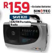 Sinotec AM/FM Portable Radio