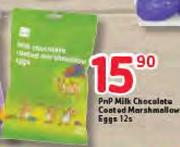 PnP Milk Chocolate Coated Marsmallow Eggs-12's