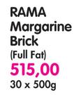 Rama Margarine Brick(Full Fat)-30 x 500gm
