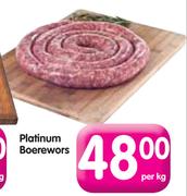 Platinum Boerewors-Per Kg