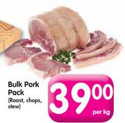 Bulk Pork Pack(Roast, Chops, Stew)-Per Kg