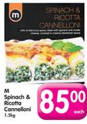 M Spinach & Ricotta Cannelloni-1.5kg