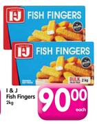 I&J Fish Fingers-2kg Each