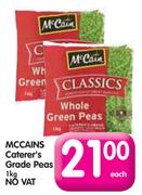 McCains Caterer's Grade Peas-1kg Each