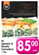 M Spinach & Ricotta Cannelloni-1.5kg