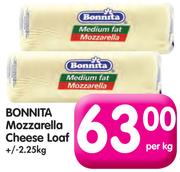 Bonnita Mozzarella Cheese Loaf-Per Kg
