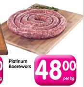 Platinum Boerewors-Per Kg