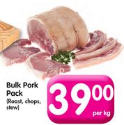 Bulk Pork Pack(Roast, Chops, Stew)-Per Kg