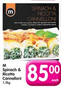 M Spinach & Ricotta Cannelloni-1.5kg
