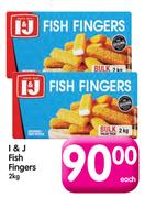 I & J Fish Fingers-2kg Each