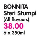 Bonnita Steri Stumpie(All Flavours)-6 x 350ml