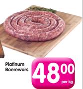 Platinum Boerewors-Per kg