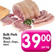 Bulk Pork pack(Roast,Chops,Stew)-Per kg