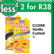 Clover Vanilla Custard-2 x 1Ltr