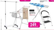 Home Mesh Top Ironing Board, Cloths Dryer Garmet Rack Or Step Stool-Each