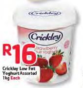 Crickley Low Fat Yoghurt Assorted-1kg