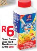 Clover Danae Dairy Fruit Blend Assorted-330Ml