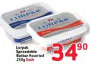 Lurpak Spreadable Butter Assorted-250G Each