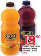 Clover Krush 100% Fruit Juice Blend Assorted-1.5L Each