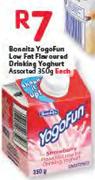 Bonnita Yogofun Low Fat Flavoured Drinking Yoghurt Assorted-350g