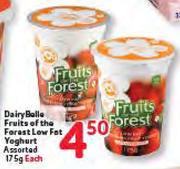 Dairy Belle Fruits Of the Forest Low Fat Yoghurt Assorted-175g Each