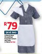 Schwe Overall Set Assorted Colours And Sizes 3 Piece-Per Set