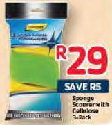 Goldenmart Sponge Scourer With Cellulose 3 Pack