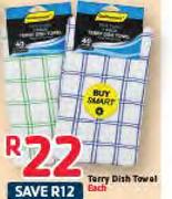 Goldenmart Terry Dish Towel-Each