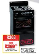 Defy Compact 4  Plate Stove