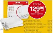 SCE Electric Blankets Digital Dual-Contol Queen-Each