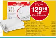 SCE Electric Blankets Non-Fit Single 150 x 75cm-Each