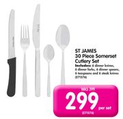 St James 30-Piece Somerset Cutlery Set